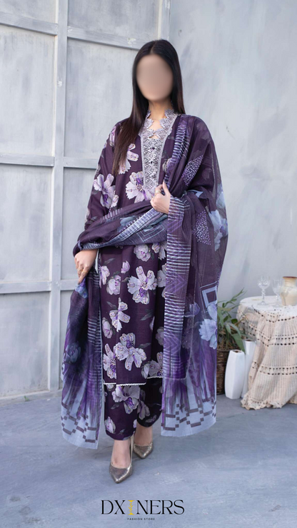 MH-02 - Khaddar fabric 3pc