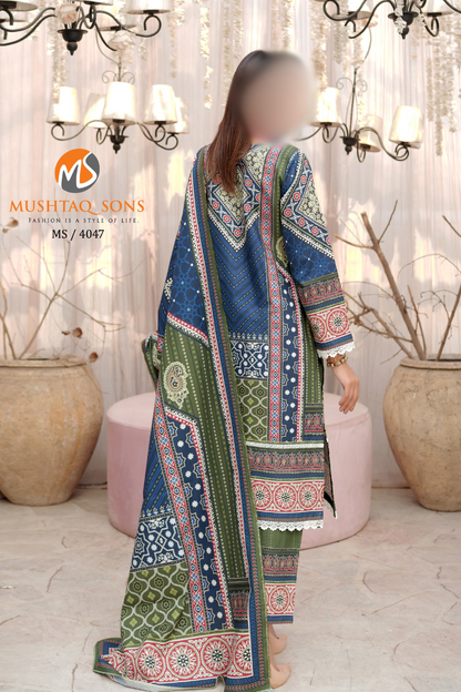 MS-22  - Bana Dora Winter fabric Suit 3pc