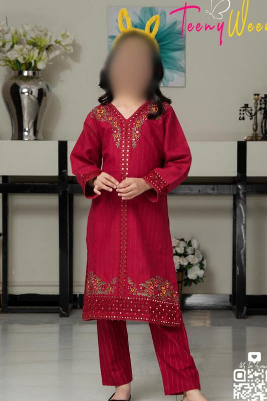 SE-245 - Kids Khaddar Embroidered 2pc