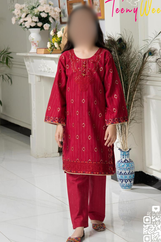 SE-247 - Kids Khaddar Embroidered 2pc