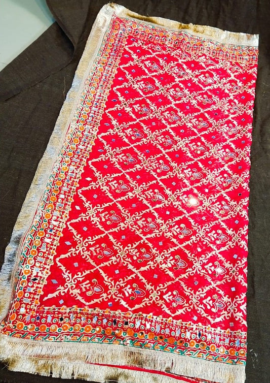 UL-15 - Blockrprint Chiffon Dupatta (Make on Order)